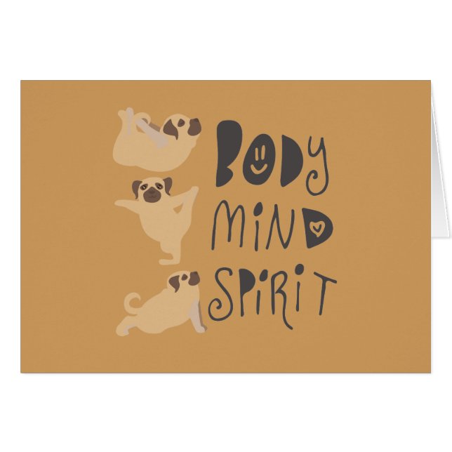 Yoga Pugs (Devant horizontal)