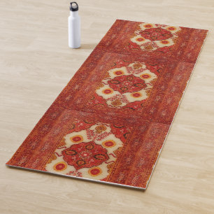 Yoga Regard de tapis de Perse dans la couleur de cuivre