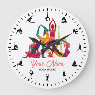 Yoga Studio Méditation zen Horloge personnalisée