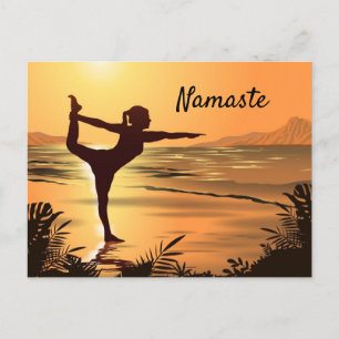 Yoga sur la plage Carte postale