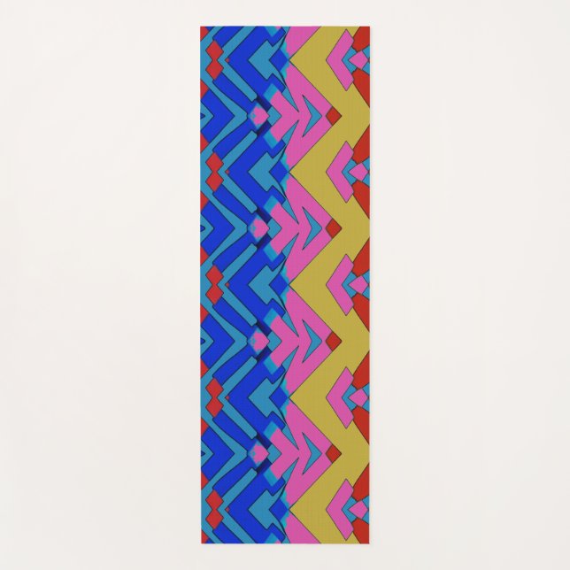 Yoga Tapis de Yoga, Un design classique élégant multico (Devant)