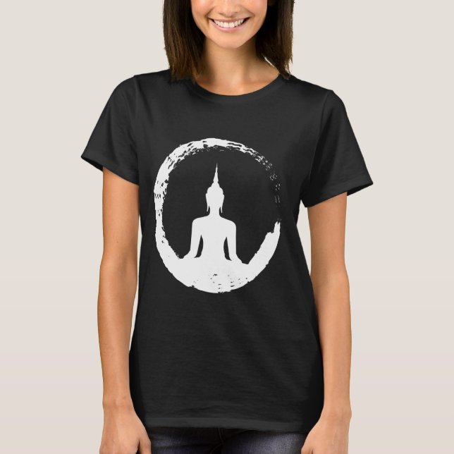 Yoga Tshirt MÉDITATION BUDDHA Cadeau Yoga Enseigna (Devant)