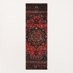 Yoga Visage de tapis persan en champ teinté rose