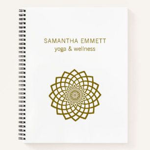 Yoga Wellness Minimaliste Mandala Spiral Carnet