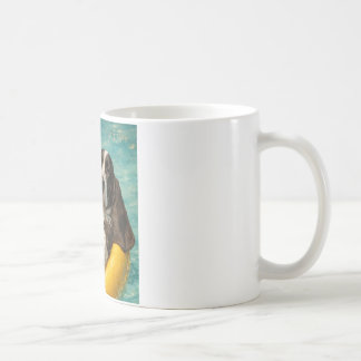 Yogi the Basset Hound Chilling at the Pool Mug