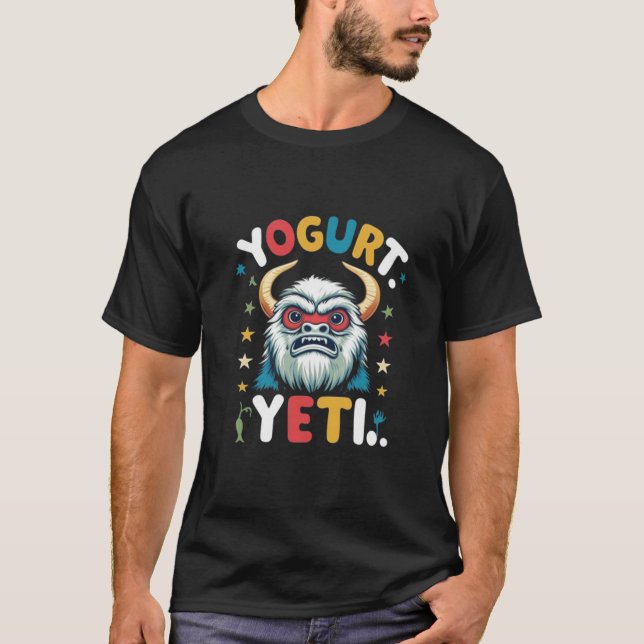 Yogurt Yeti Funny Cool T-shirt (Devant)