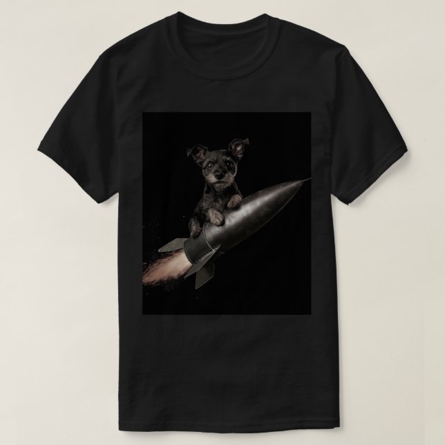 Yokai le chien gothique sur un T-shirt Rocket (Design devant)