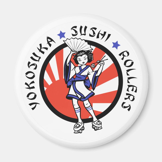 Yokosuka Sushi Roller Magnet (Devant)