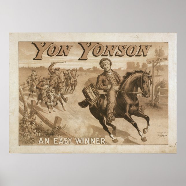 YON YONSON Play Act VAUDEVILLE Poster (Devant)