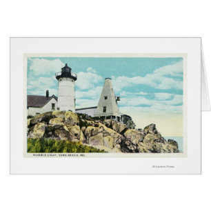 York Beach Vue du phare de Nubble