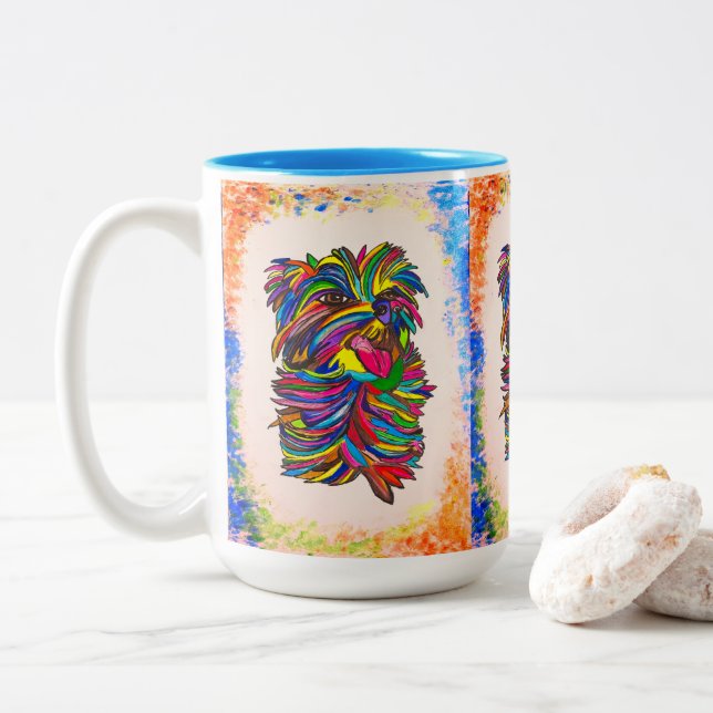 Yorkie BG Love Mug (Avec donut)