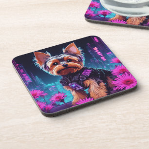 Yorkie - dessous de verre avec dos de liège - ense