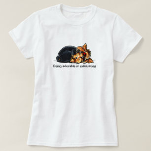 Yorkie Etre Adorable Hors-Leash Art™ T-Shirt