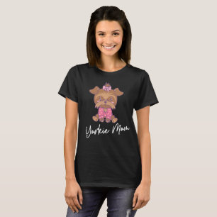 Yorkie Maman 2 blanc T-shirt Femme