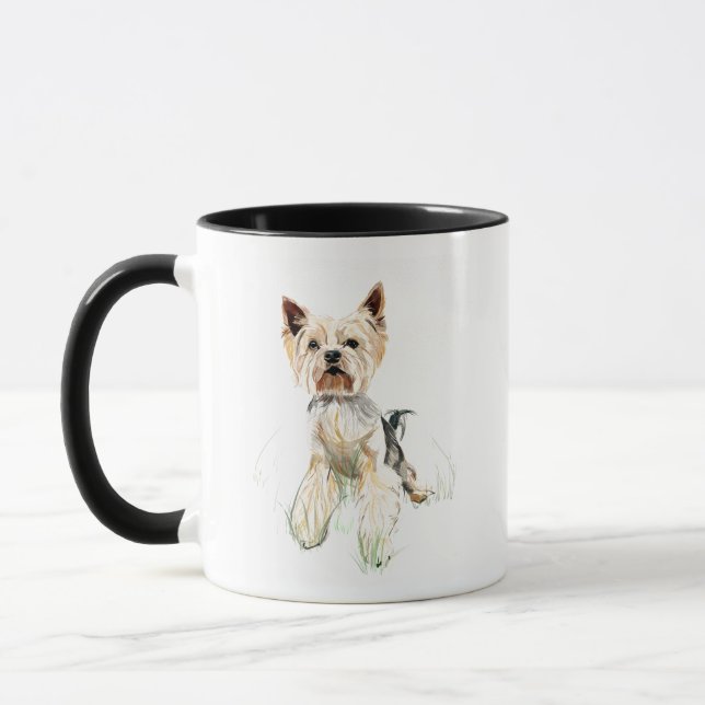 Yorkie Mug – Yorkshire Terrier, Tasse de Café Chie (Gauche)