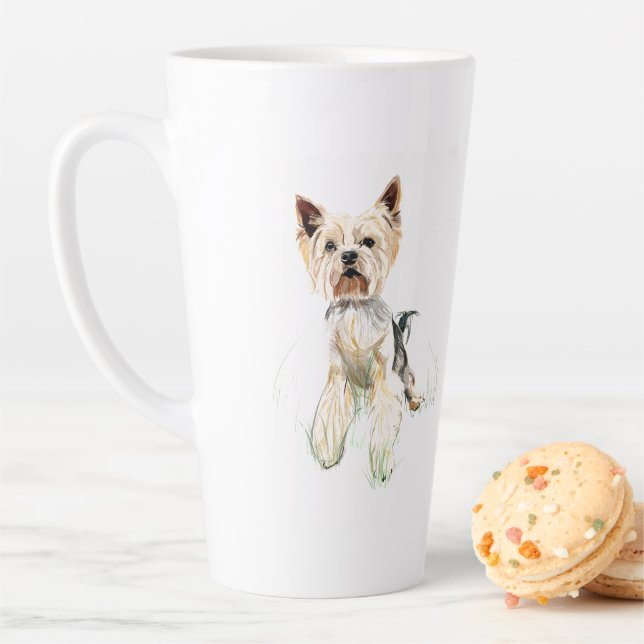 Yorkie Mug – Yorkshire Terrier, Tasse de Café Chie (En situation)