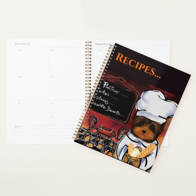 YORKIE POO   CUISINIER   (Devant avec enveloppe)