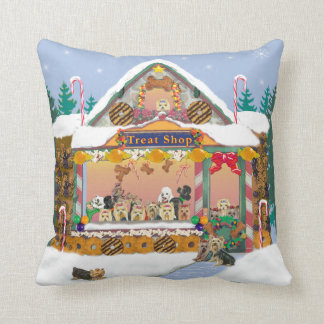 Yorkie Treat Shop Coussin de Noël
