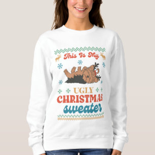 Yorkie Vilain Sweat de Noël