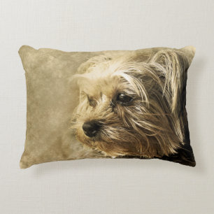 Yorkie Yorkshire Terrier Dog Puppy Pet Coussin