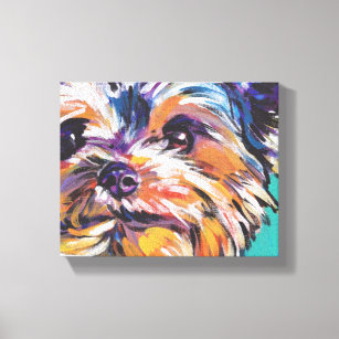 yorkie Yorkshire Terrier Pop Art sur toile envelop