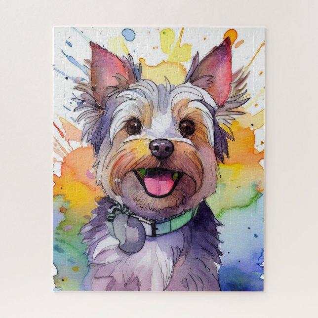 Yorkshire Terrier Chien Jigsaw Puzzle Puzzle (Vertical)