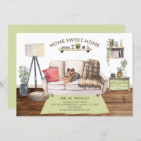 Yorkshire Terrier Dog Moving Faire-part