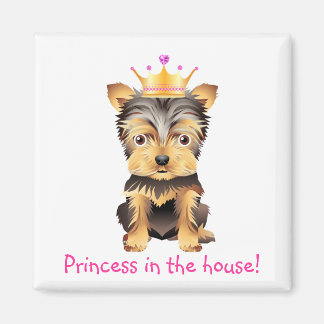 Yorkshire Terrier Jouet Chien Princesse Magnet cad