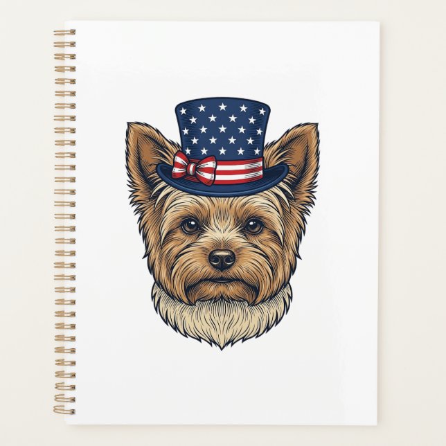 Yorkshire Terrier Patriotique Vintage (Devant)