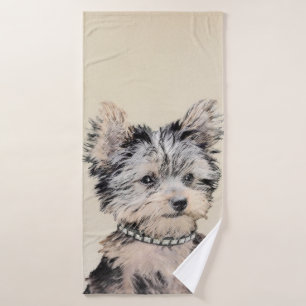 Yorkshire Terrier Puppy Peinture Chien original