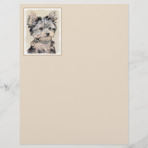 Yorkshire Terrier Puppy Peinture Chien original