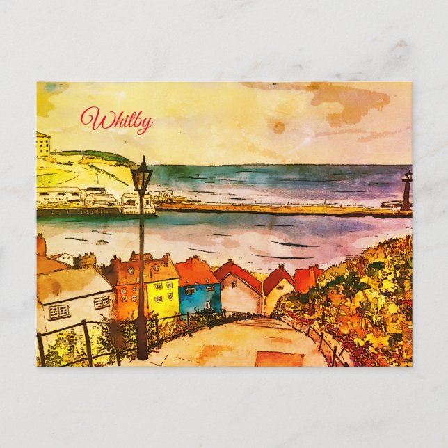 Yorkshire Whitby 199 Etapes Carte postale original (Devant)