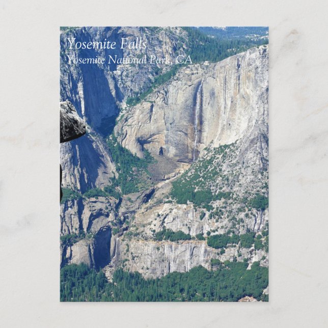 Yosemite Falls de Glacier Point, CA Carte postale (Devant)