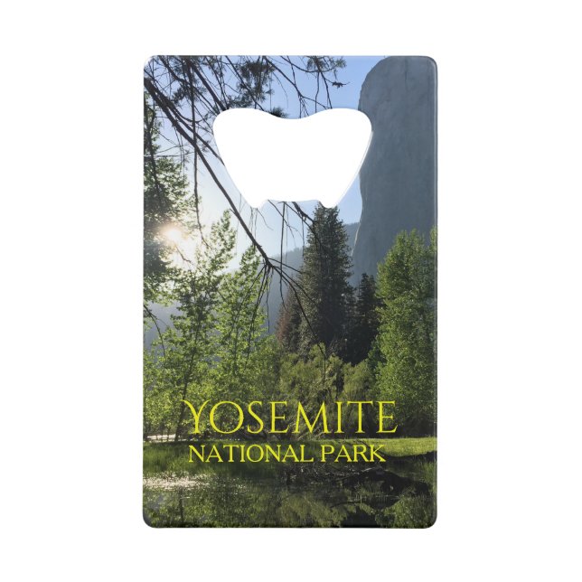 Yosemite National Park Carte de crédit Bottle Open (Devant)