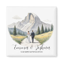 Yosemite National Park Magnet Mariage - Custom