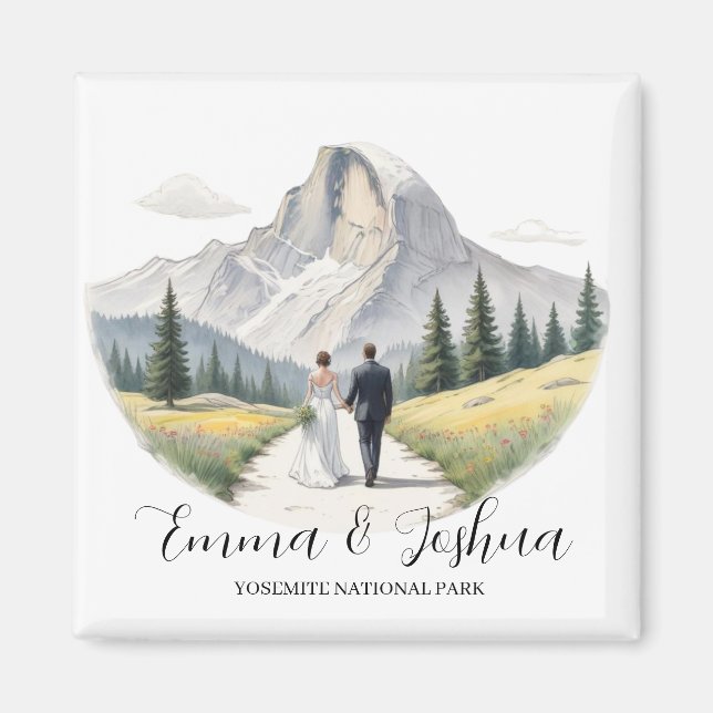 Yosemite National Park Magnet Mariage - Custom (Devant)