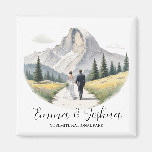 Yosemite National Park Magnet Mariage - Custom (Devant)