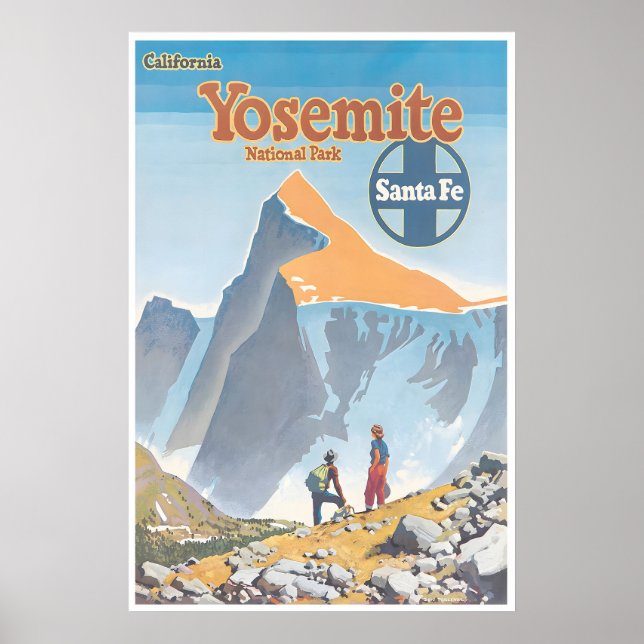Yosemite Poster National Park Print Santa Fe Art (Devant)