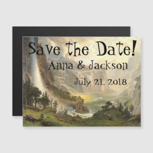Yosemite Wilderness Falls Save Date Carte magnétiq