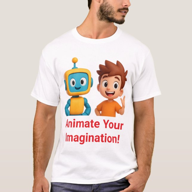 YoToon Studio T-Shirt drôle dessin animé 3D – Anim (Devant)