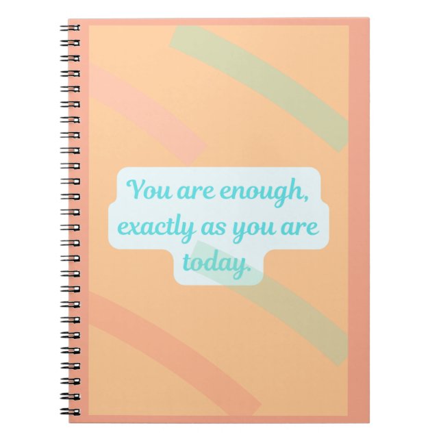 You Are Enough – Gentle Reminder Journal (Devant)