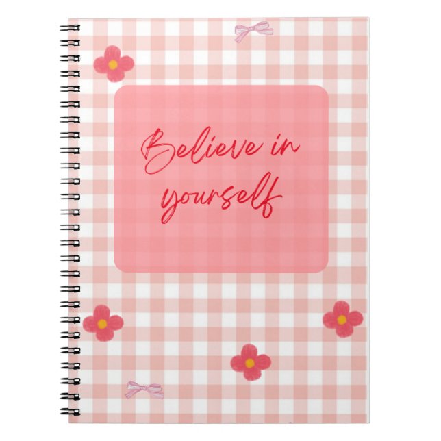 You Are Enough" Pink Motivational Journal   (Devant)