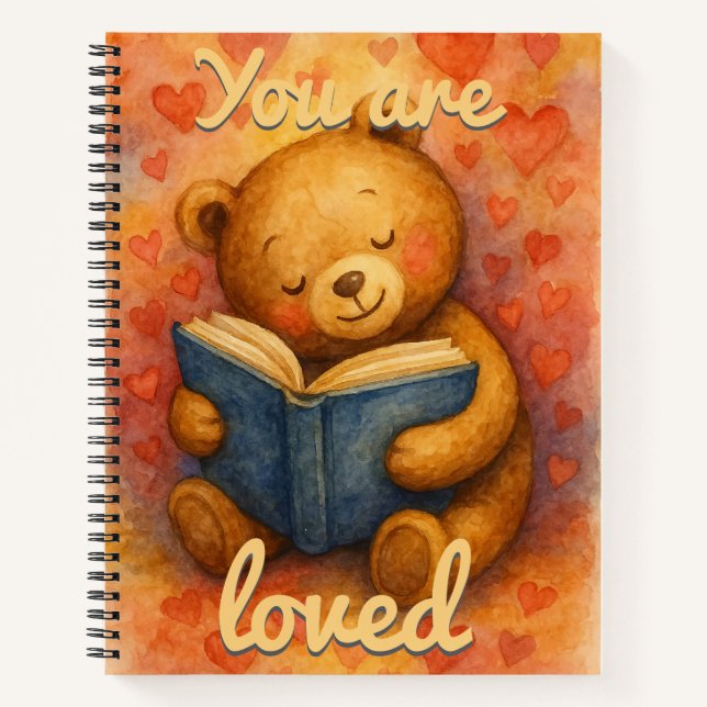 You Are Loved – Cahier de lecture de l'ours mignon (Devant)