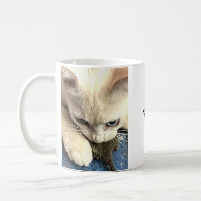 You Got Me Forever, Cat Coffee Mug (Gauche)