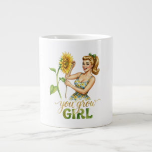You Grow Girl Mug de café avec jeu de mots sur l
