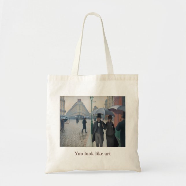 “You Look Like Art” Aesthetic Tote Bag – Vintage (Devant)