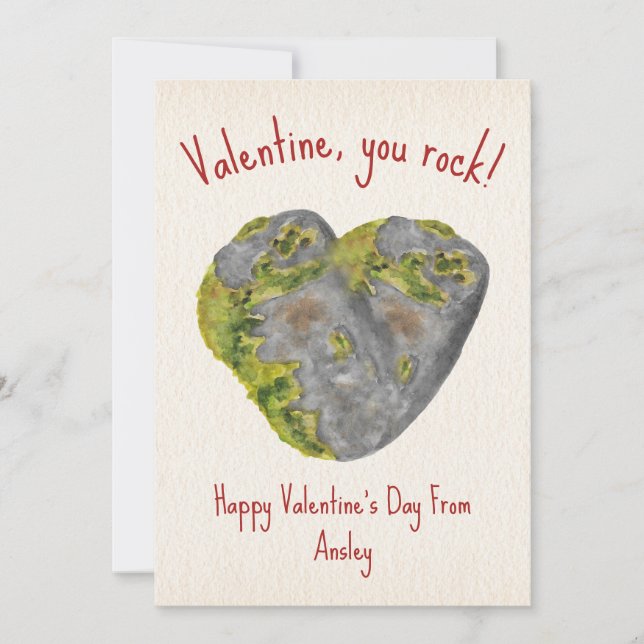 You Rock Heart Kids Classroom Valentine (Devant)