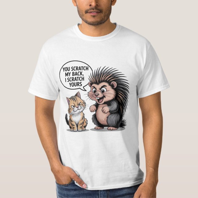 You Scratch My Back Cute Funny T-Shirt Gift For Hi (Devant)