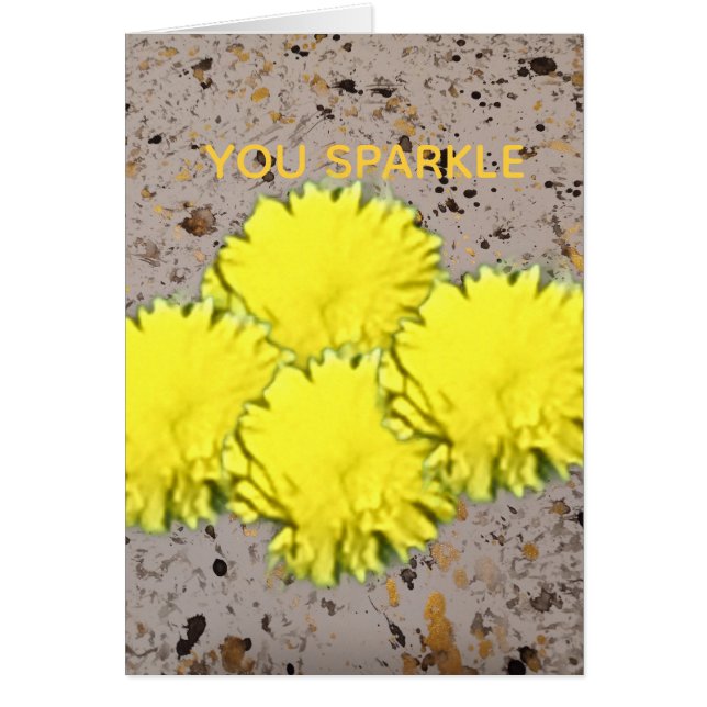 You Sparkle Confetti Encouragement Card (Devant)