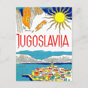 Yougoslavie, mer Adriatique, carte postale voyage 